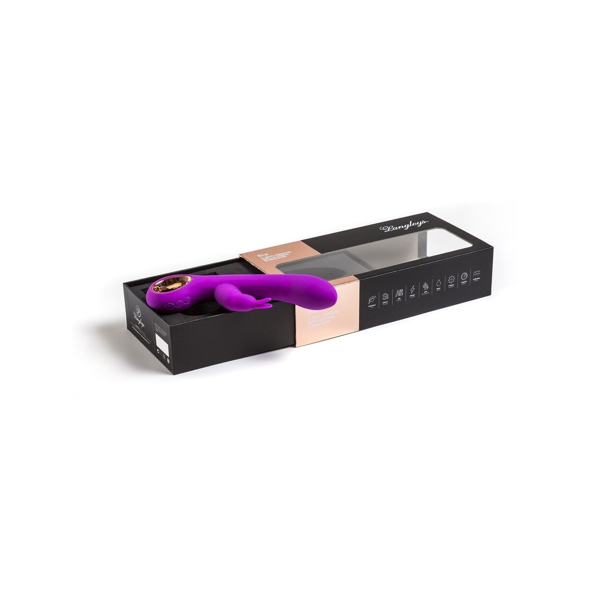 Vibrator zona G Langloys Roz 19 x 2,8 cm, 2, roseregalo.com