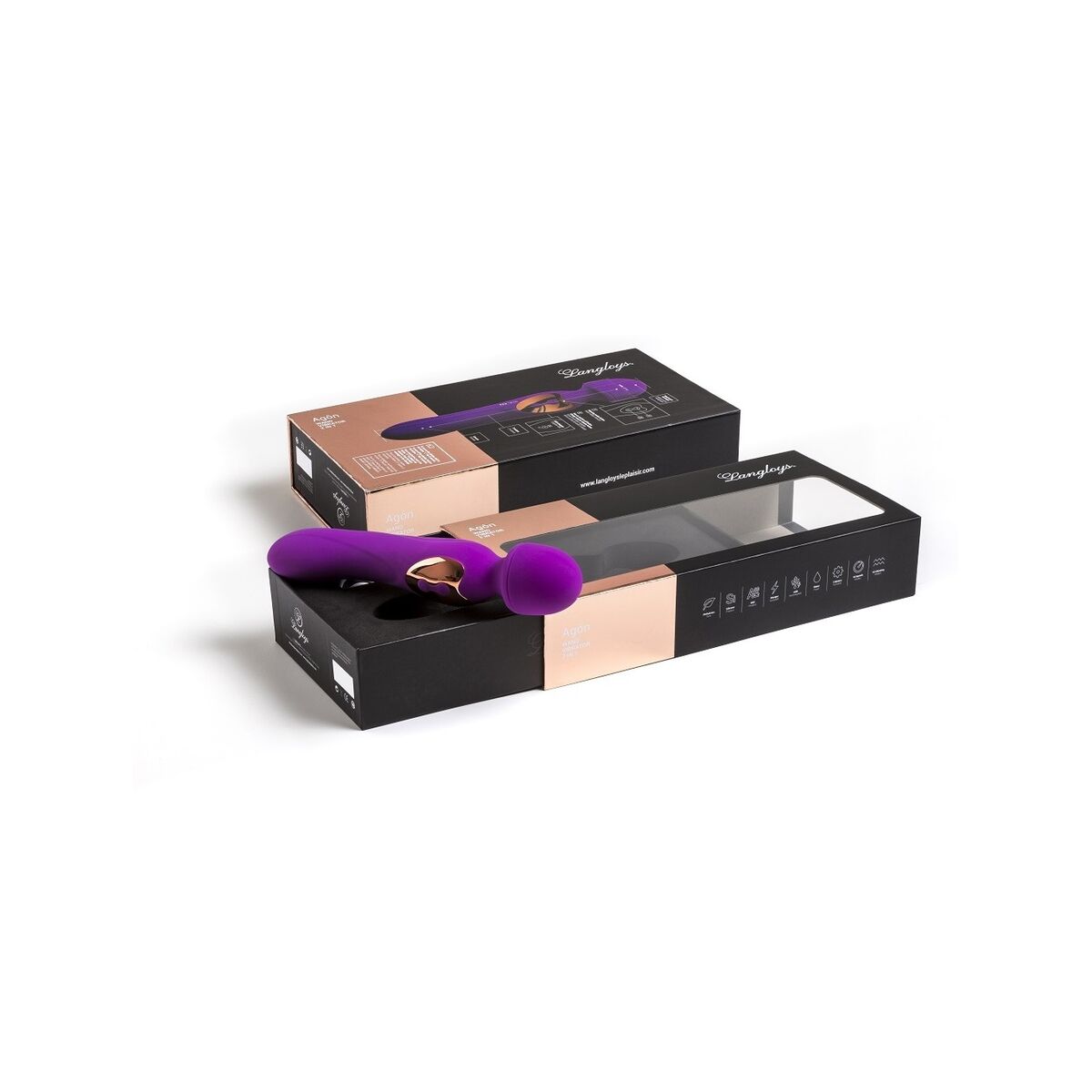 Dispozitiv de Masaj Langloys Roz, 4, roseregalo.com