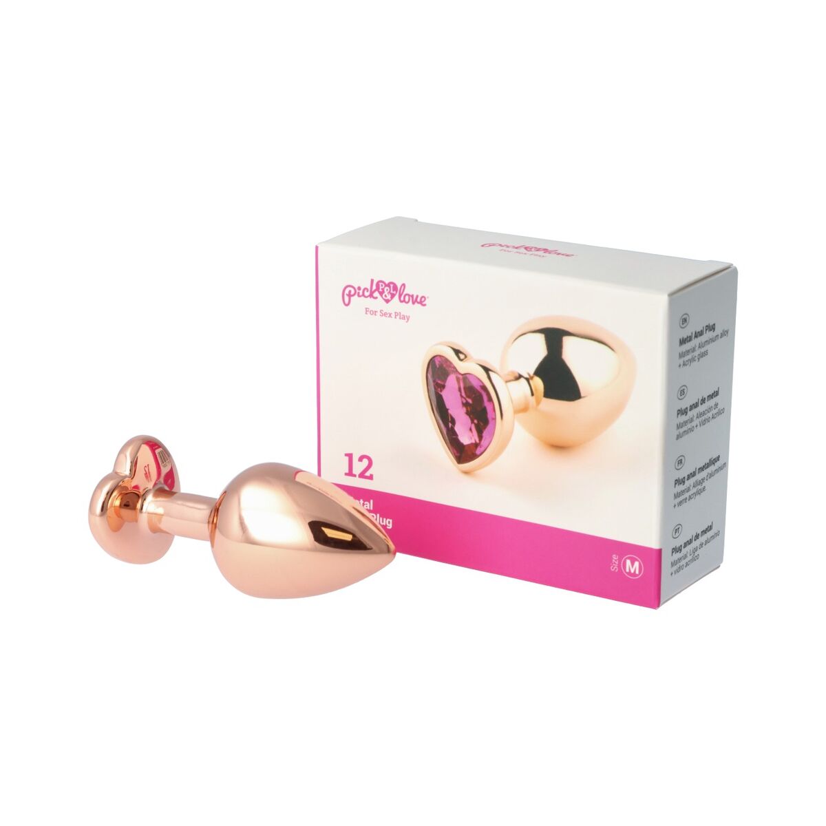 Plug Anal Pick&amp;Love Nº 12 Auriu* (8,3 cm), 3, roseregalo.com