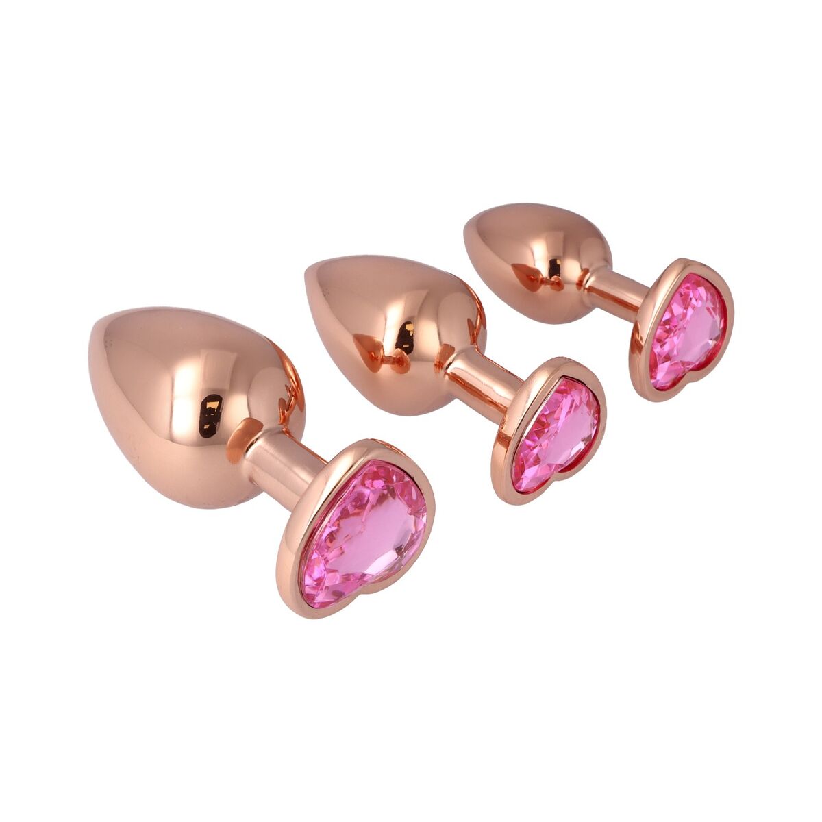 Plug Anal Pick&amp;Love Nº 14 Auriu* 3 Piese (8,3 cm) (9,5 cm) (7,6 cm), 1, roseregalo.com