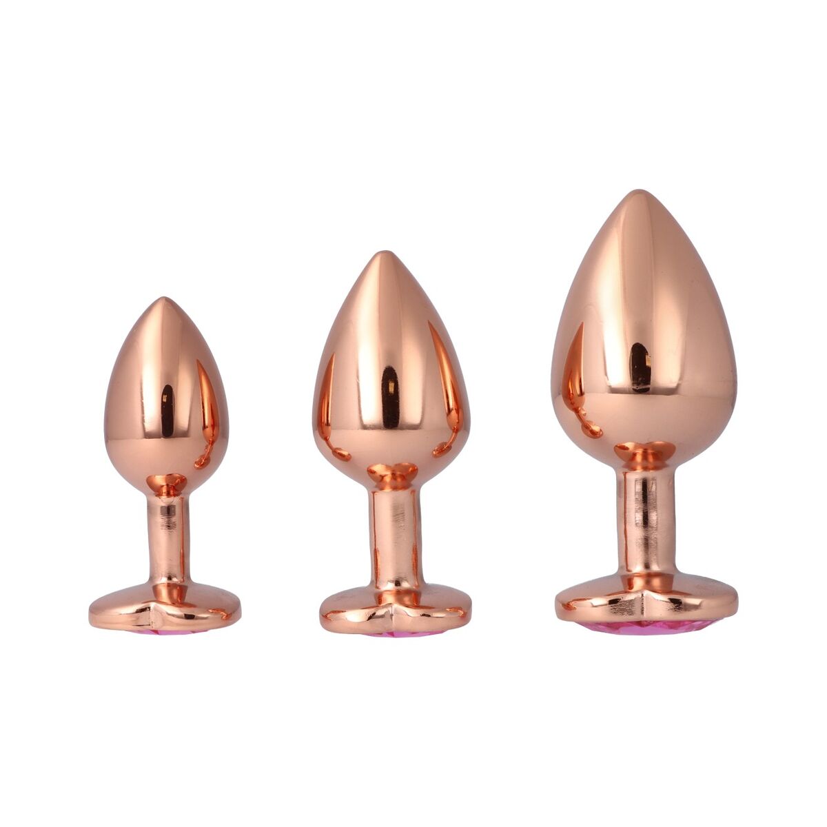 Plug Anal Pick&amp;Love Nº 14 Auriu* 3 Piese (8,3 cm) (9,5 cm) (7,6 cm), 4, roseregalo.com