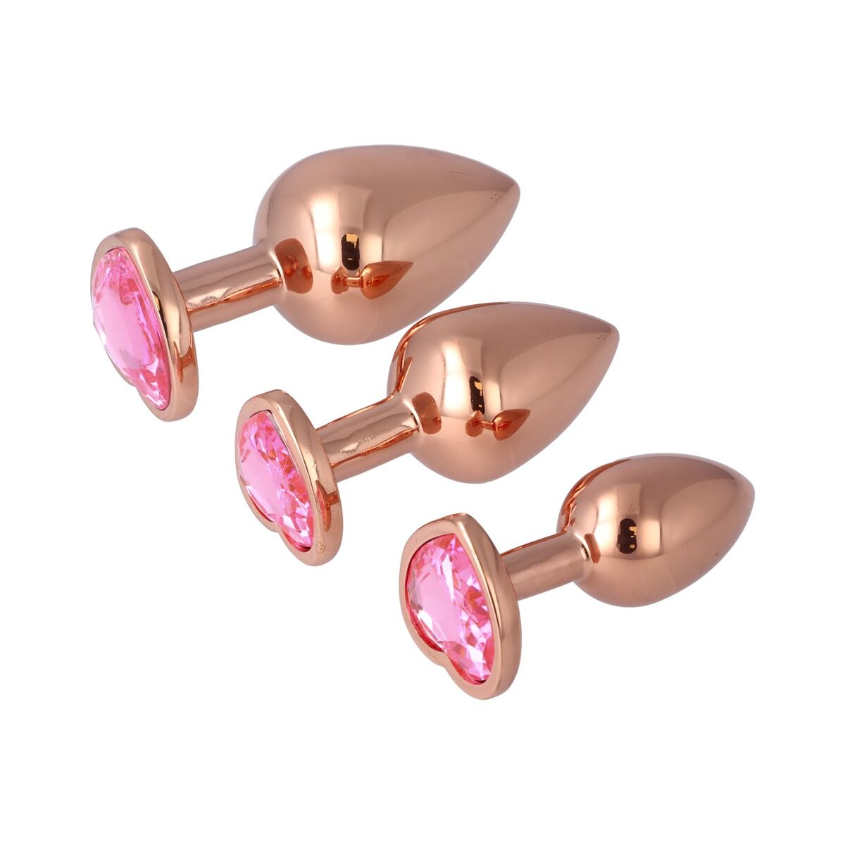 Plug Anal Pick&amp;Love Nº 14 Auriu* 3 Piese (8,3 cm) (9,5 cm) (7,6 cm), 5, roseregalo.com