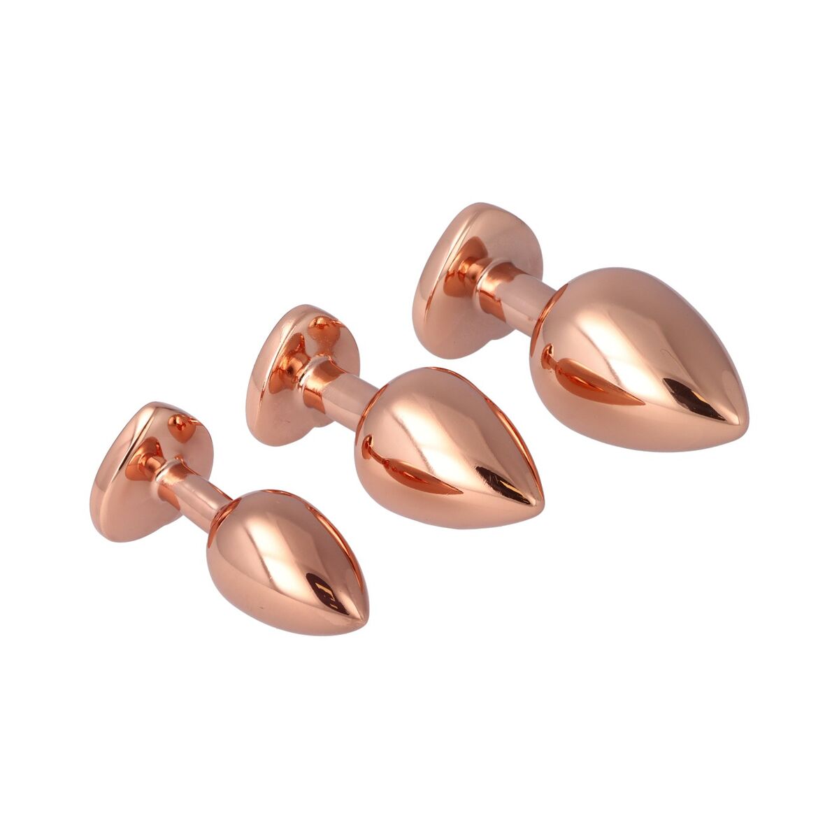 Plug Anal Pick&amp;Love Nº 14 Auriu* 3 Piese (8,3 cm) (9,5 cm) (7,6 cm), 7, roseregalo.com