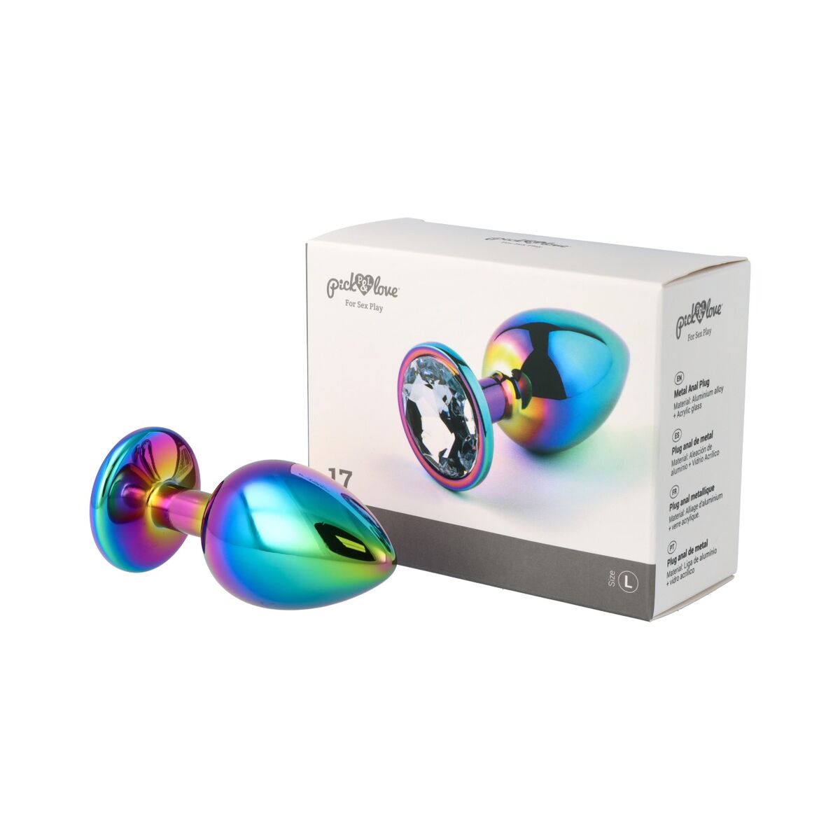 Plug Anal Pick&amp;Love Nº 17 Multicolor, 2, roseregalo.com