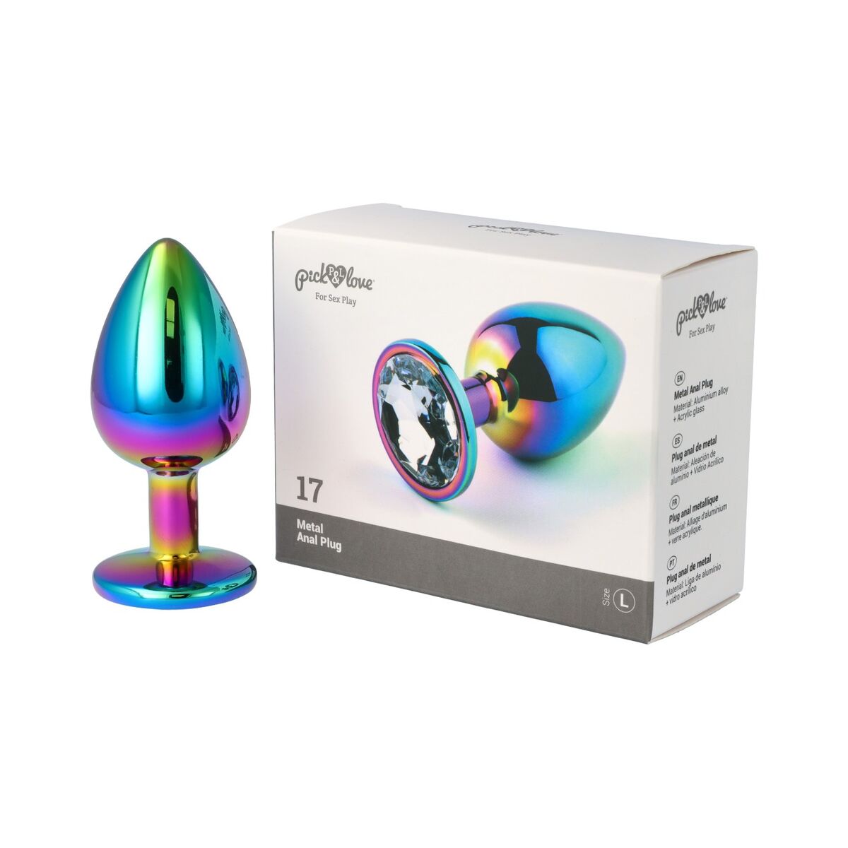 Plug Anal Pick&amp;Love Nº 17 Multicolor, 6, roseregalo.com