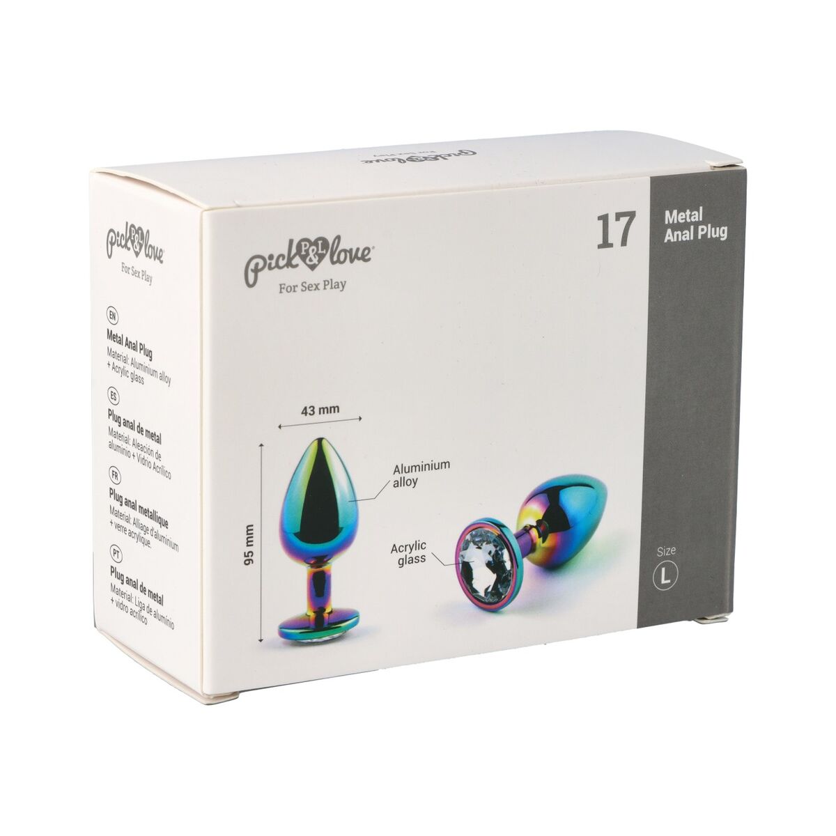 Plug Anal Pick&amp;Love Nº 17 Multicolor, 8, roseregalo.com