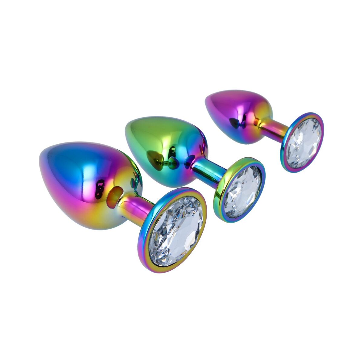 Plug Anal Pick&amp;Love Nº 18 Multicolor 3 Piese (8,3 cm) (9,5 cm) (7,6 cm), 3, roseregalo.com