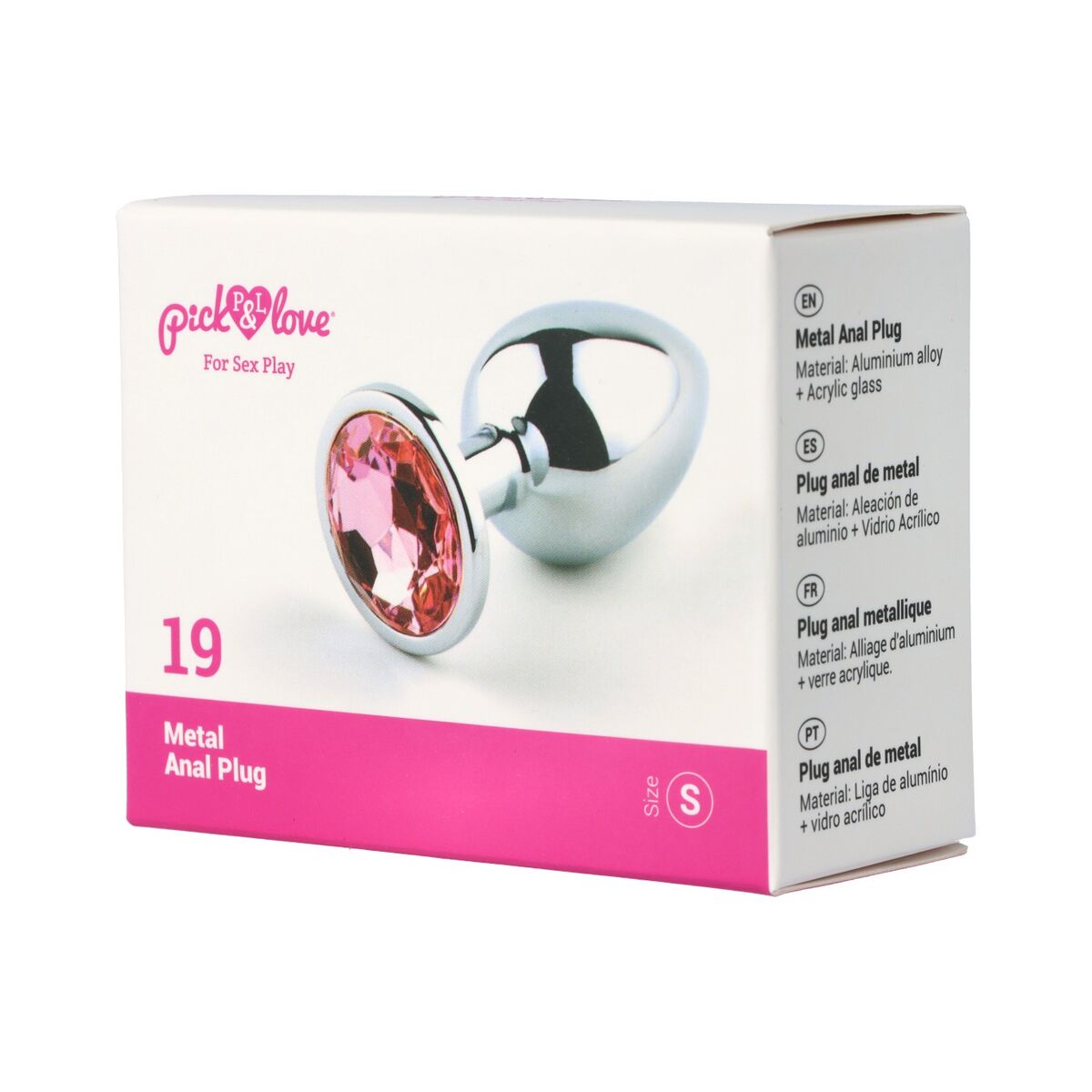 Plug Anal Pick&amp;Love Nº 19 Argintiu (7,6 cm), 8, roseregalo.com