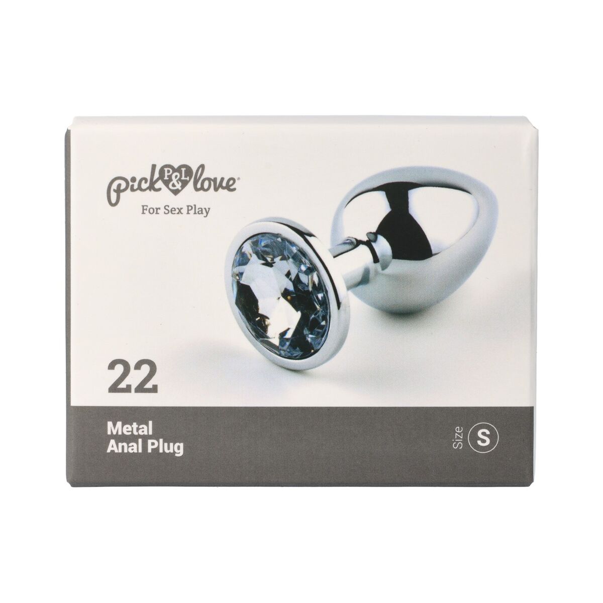 Plug Anal Pick&amp;Love Nº 22 Argintiu (7,6 cm), 10, roseregalo.com