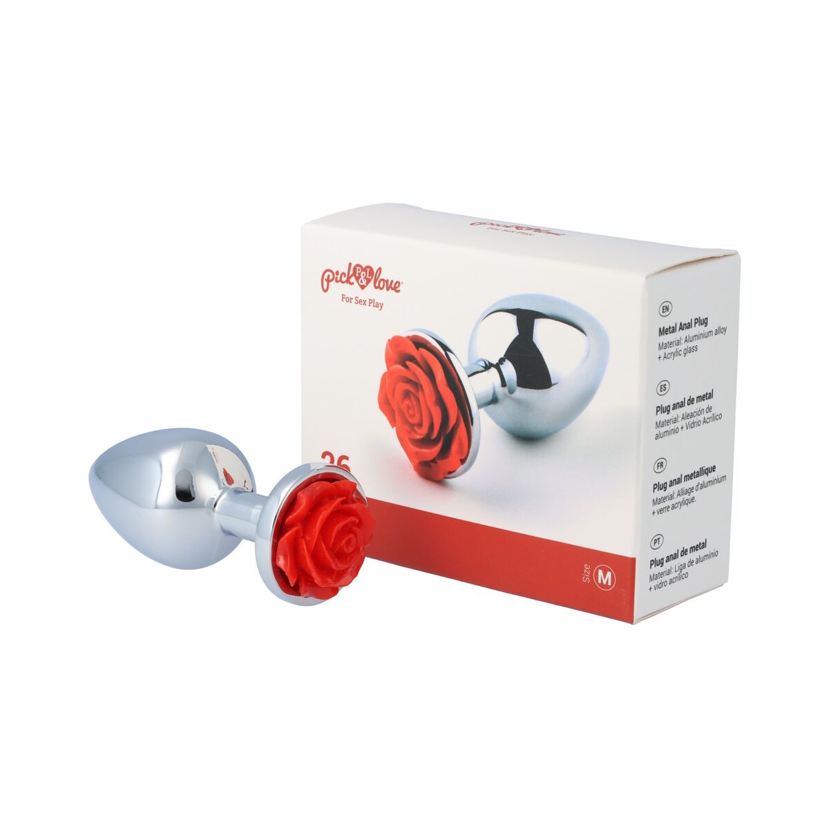 Plug Anal Pick&amp;Love Nº 26 Argintiu (8,3 cm), 10, roseregalo.com