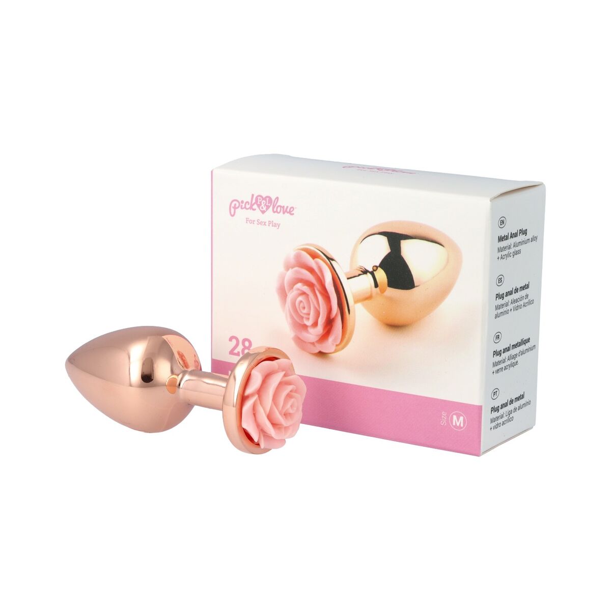 Plug Anal Pick&amp;Love Nº 28 Auriu* (8,3 cm), 9, roseregalo.com