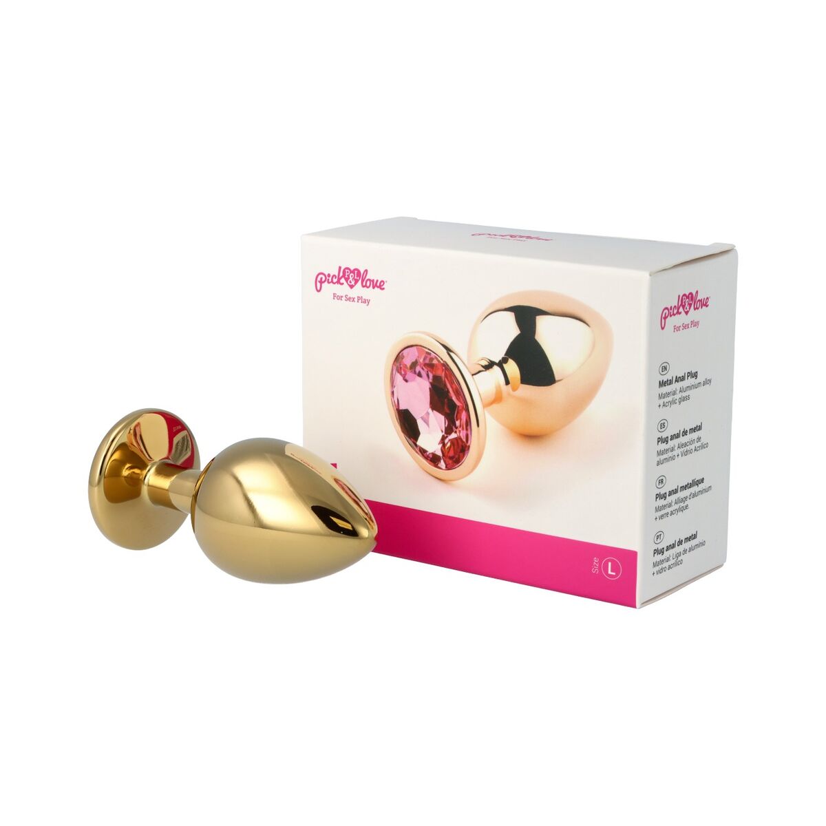 Plug Anal Pick&amp;Love Nº 31 Auriu* (9,5 cm), 1, roseregalo.com