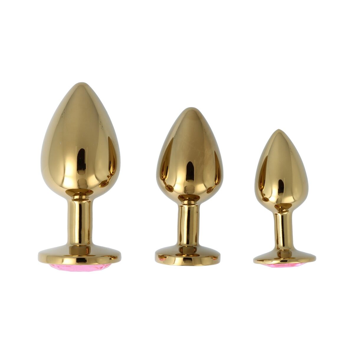 Plug Anal Pick&amp;Love Nº 32 Auriu* 3 Piese (8,3 cm) (9,5 cm) (7,6 cm), 3, roseregalo.com