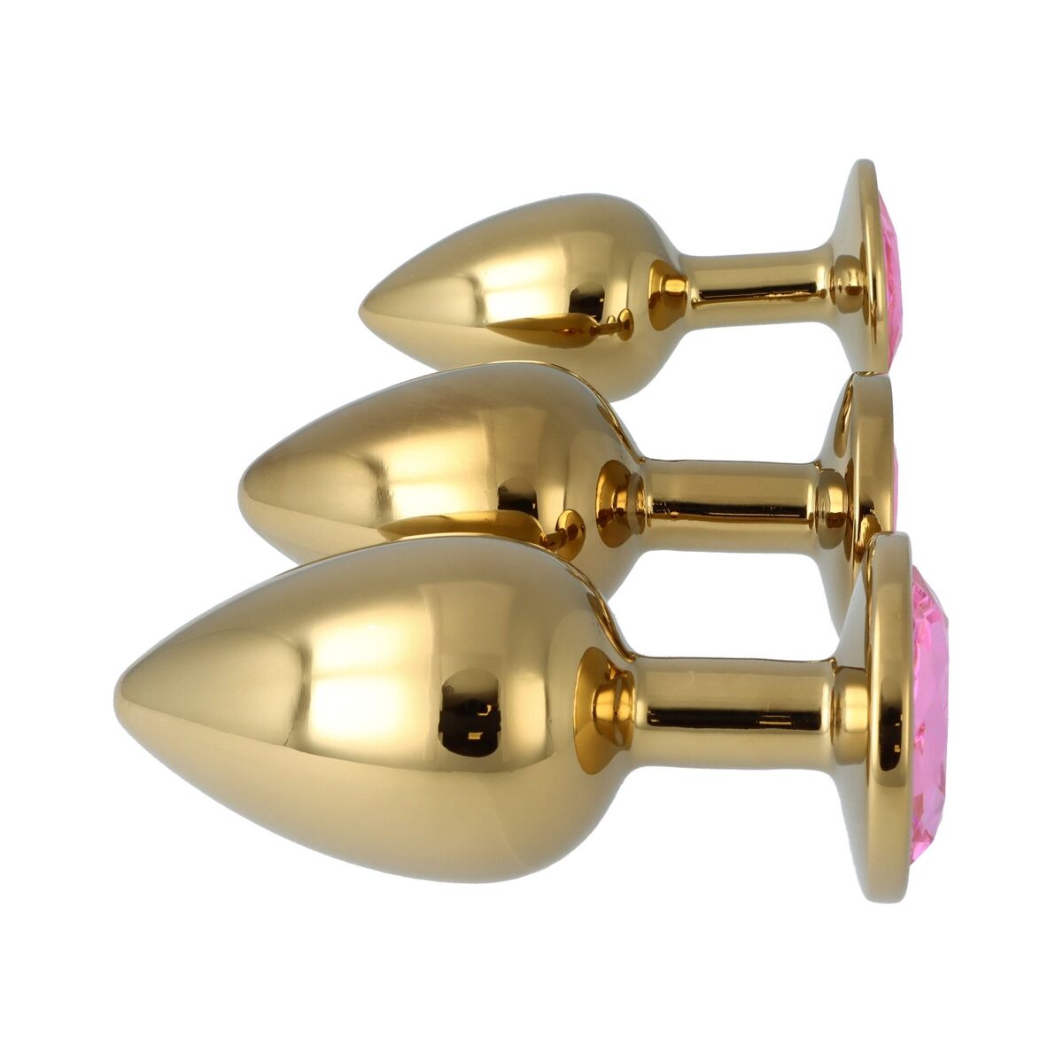 Plug Anal Pick&amp;Love Nº 32 Auriu* 3 Piese (8,3 cm) (9,5 cm) (7,6 cm), 4, roseregalo.com