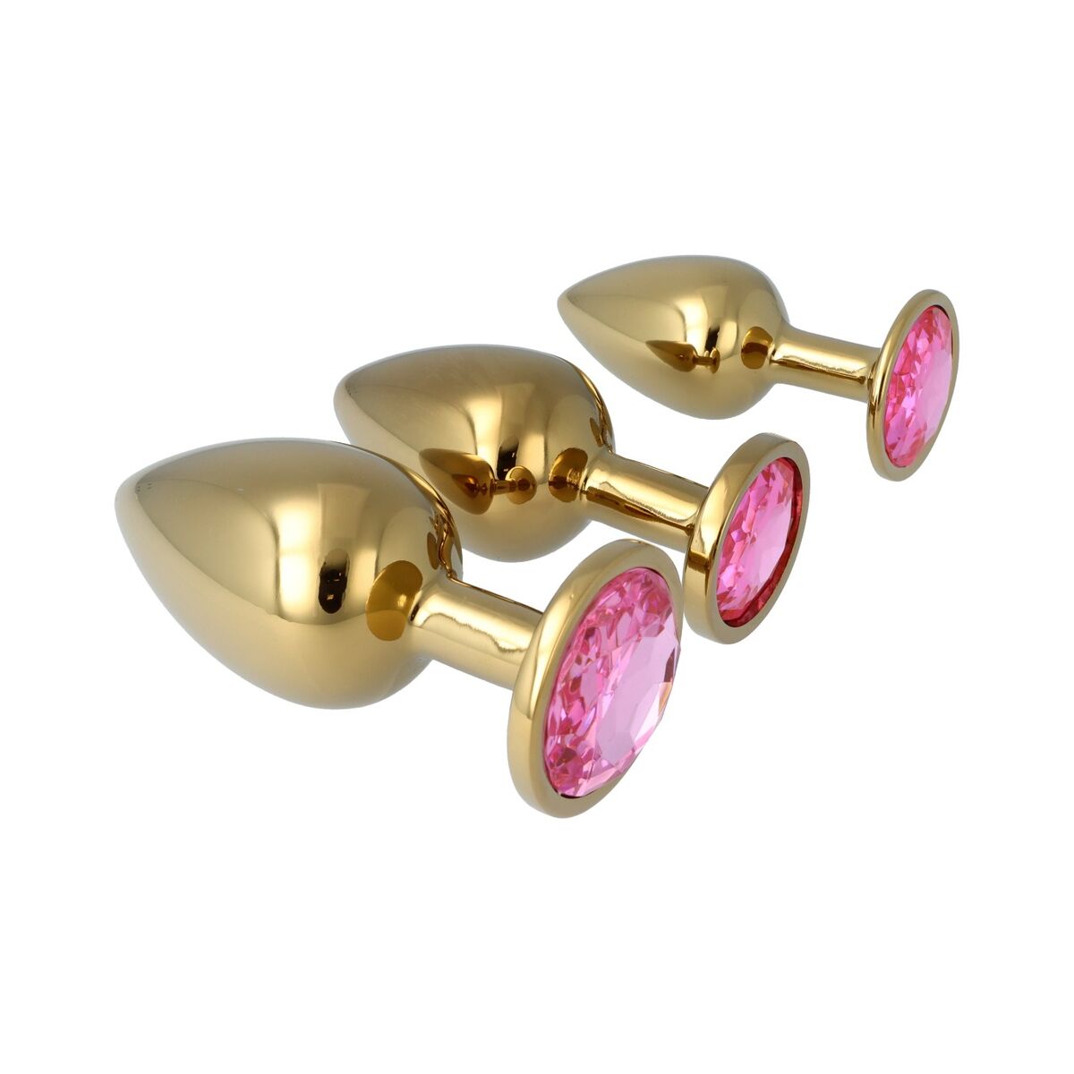 Plug Anal Pick&amp;Love Nº 32 Auriu* 3 Piese (8,3 cm) (9,5 cm) (7,6 cm), 5, roseregalo.com