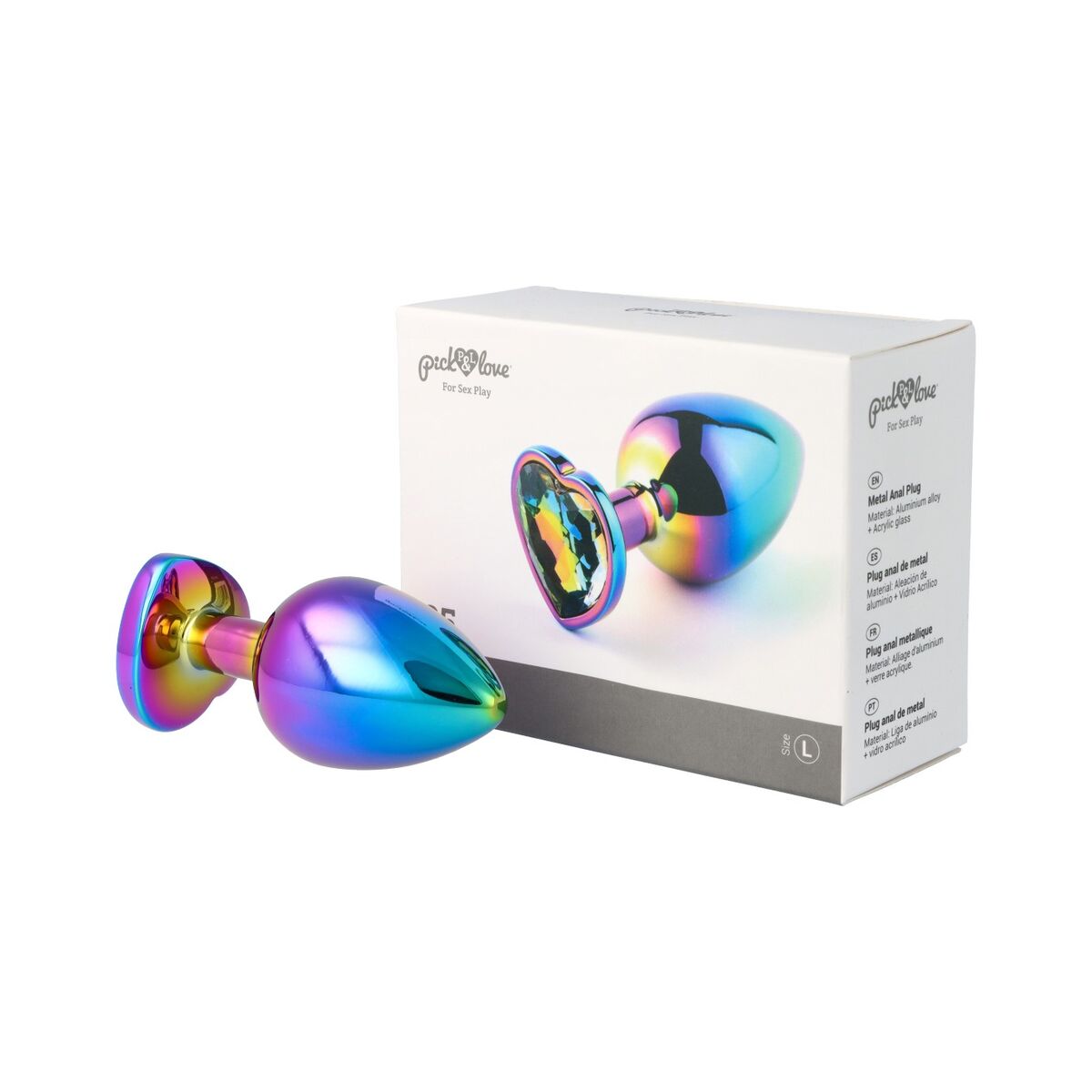 Plug Anal Pick&amp;Love Nº 35 Multicolor (9,5 cm), 2, roseregalo.com