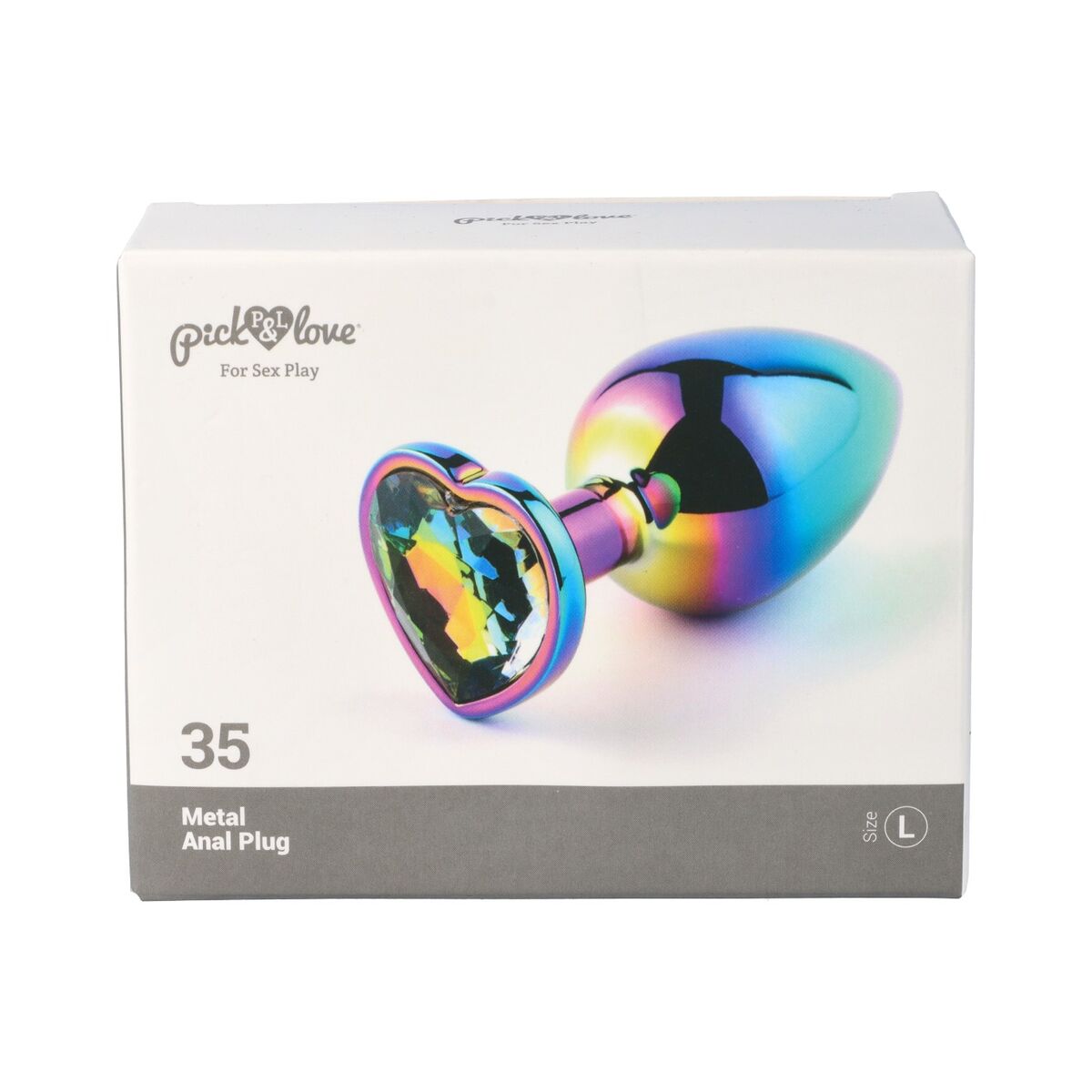 Plug Anal Pick&amp;Love Nº 35 Multicolor (9,5 cm), 10, roseregalo.com