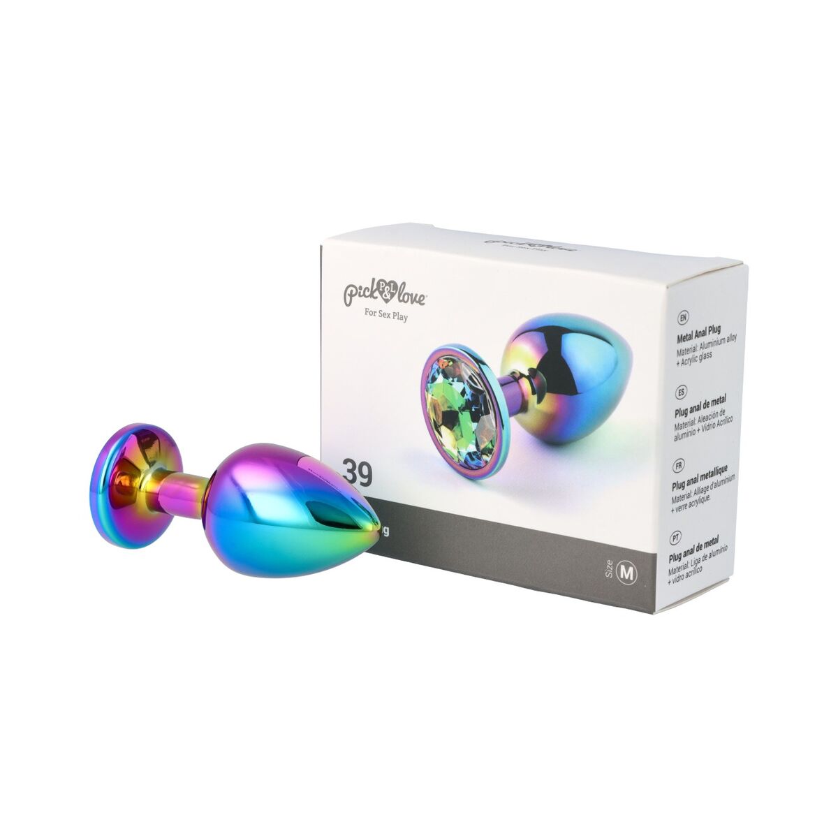 Plug Anal Pick&amp;Love Nº 39 Multicolor (8,3 cm), 4, roseregalo.com