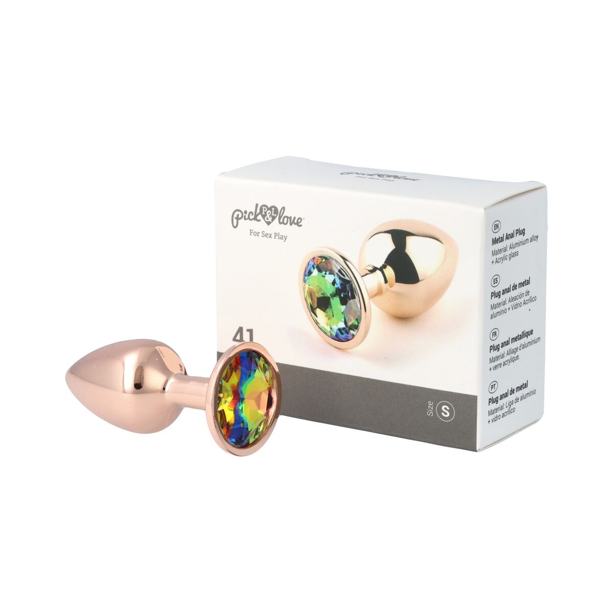 Plug Anal Pick&amp;Love Nº 41 Auriu* (7,6 cm), 2, roseregalo.com