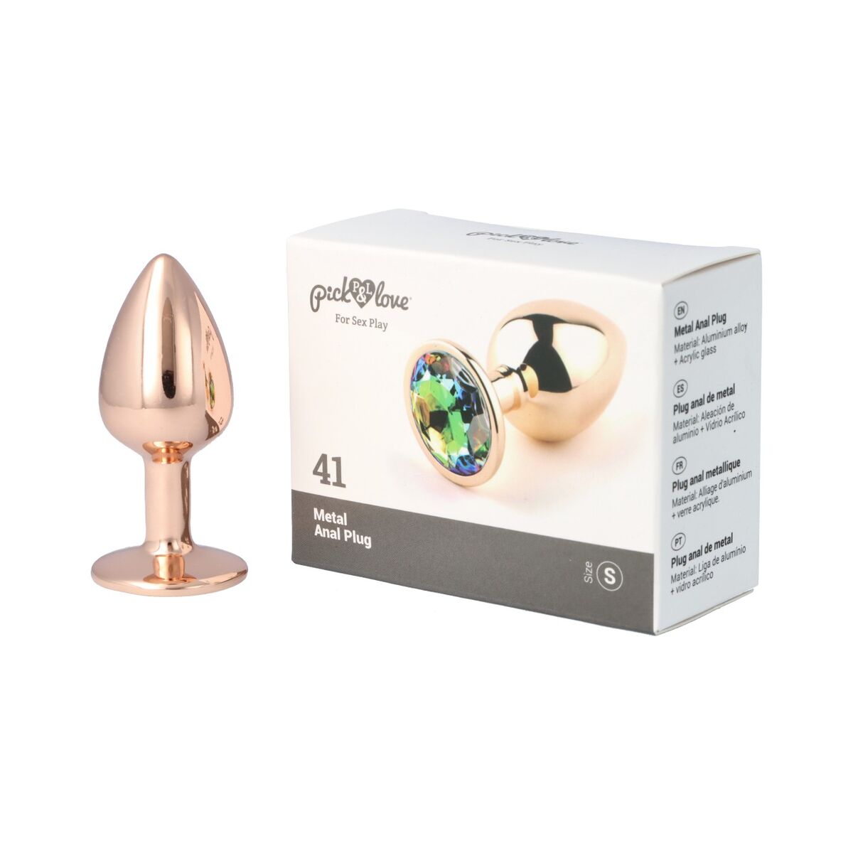 Plug Anal Pick&amp;Love Nº 41 Auriu* (7,6 cm), 10, roseregalo.com