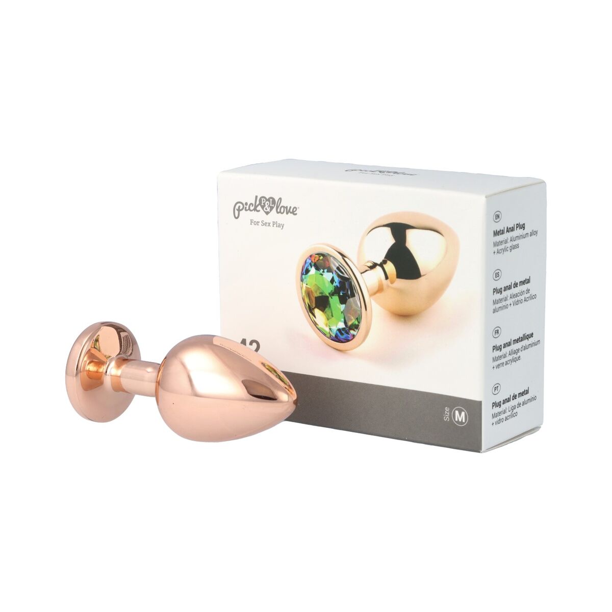 Plug Anal Pick&amp;Love Nº 42 Auriu* (8,3 cm), 2, roseregalo.com