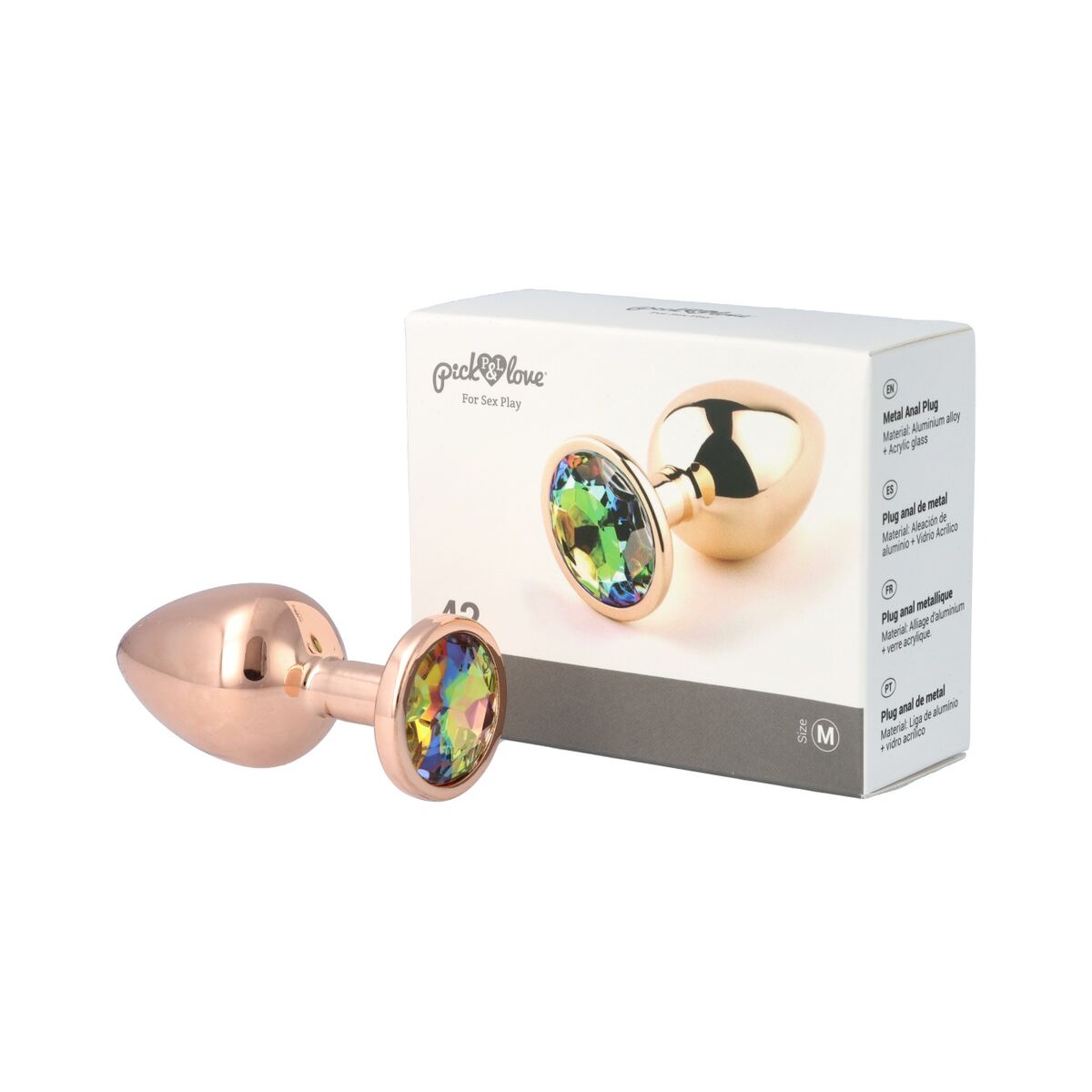 Plug Anal Pick&amp;Love Nº 42 Auriu* (8,3 cm), 10, roseregalo.com