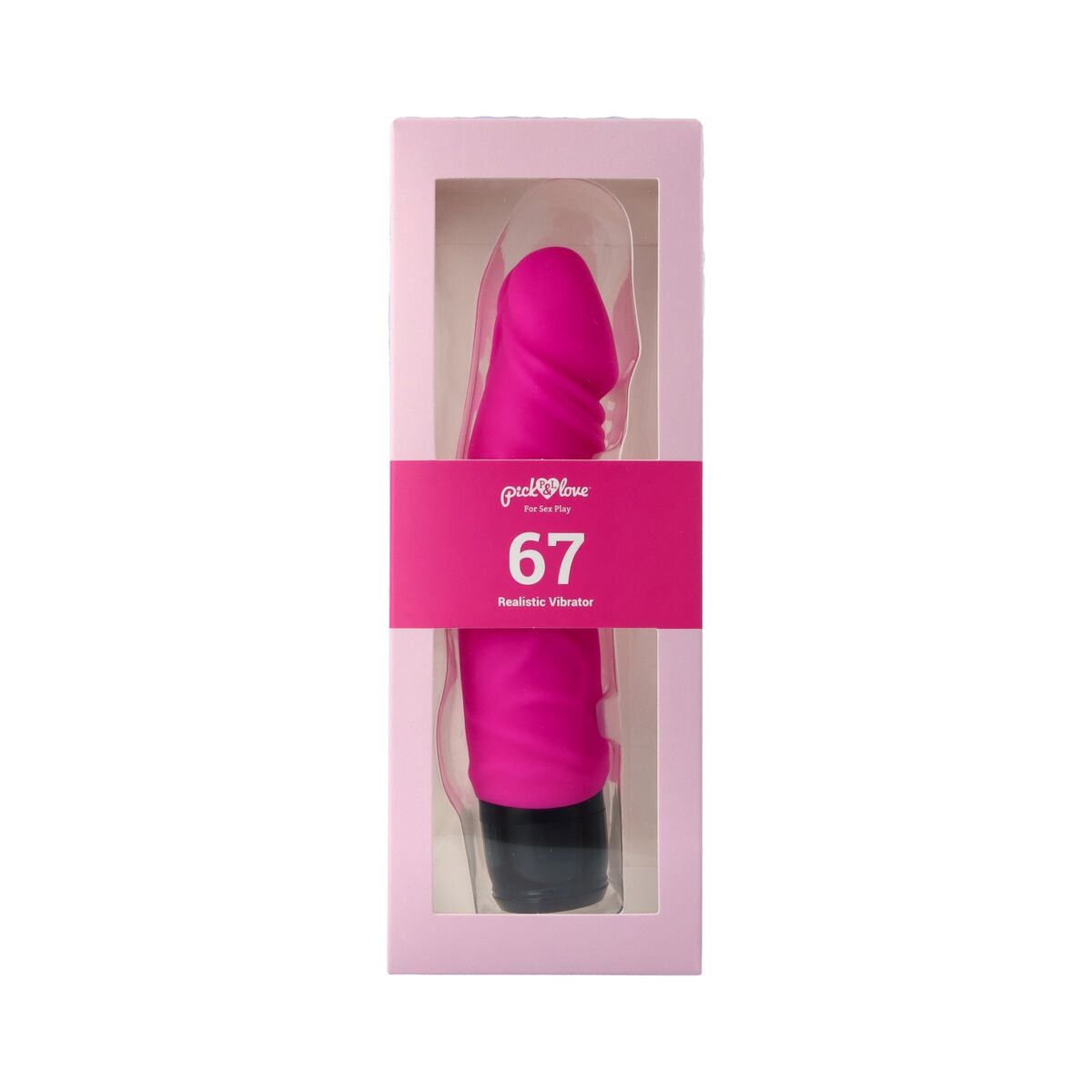 Dildo realist Pick&amp;Love Nº 67 Silicon Roz, 2, roseregalo.com