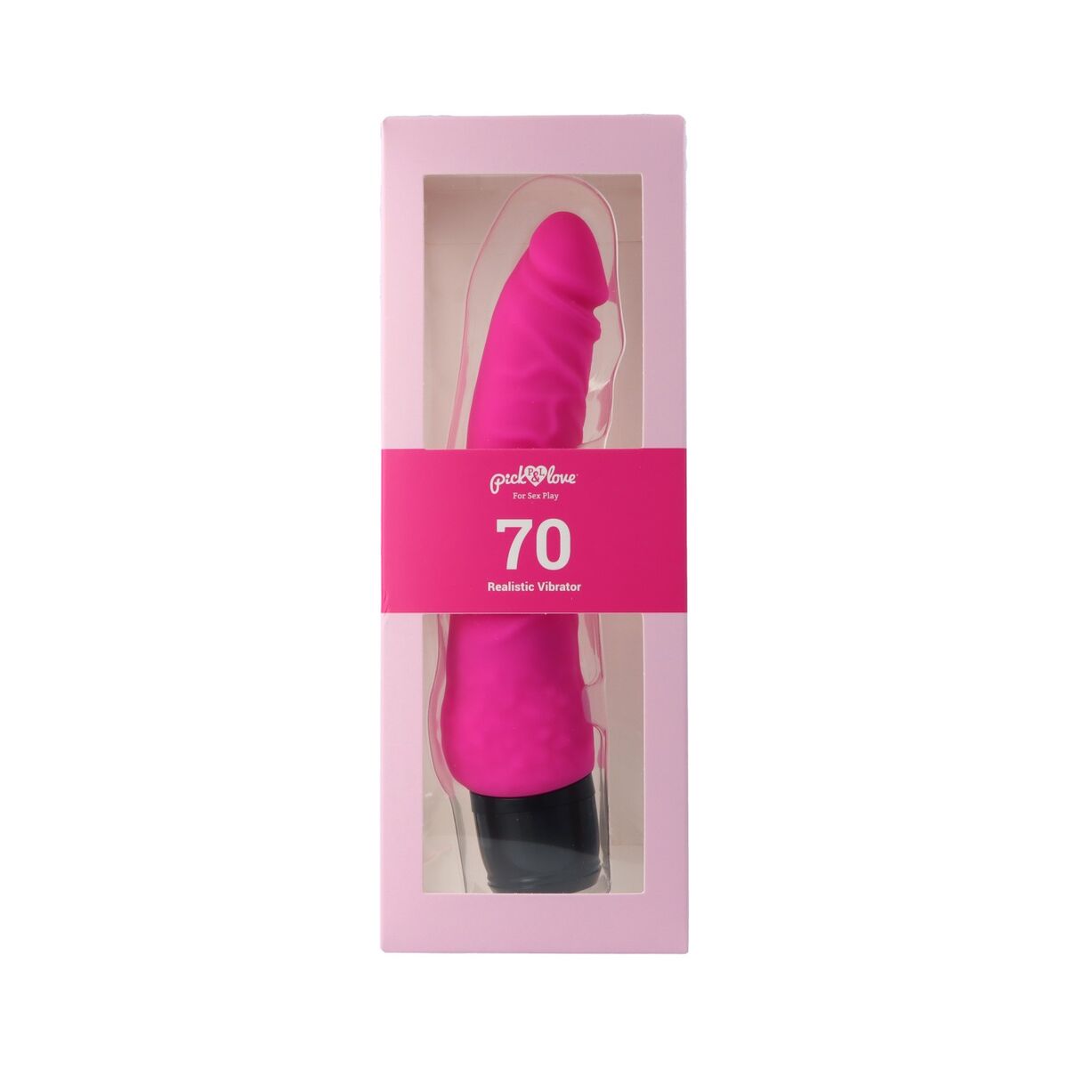 Dildo realist Pick&amp;Love Nº 70 Silicon Roz, 2, roseregalo.com