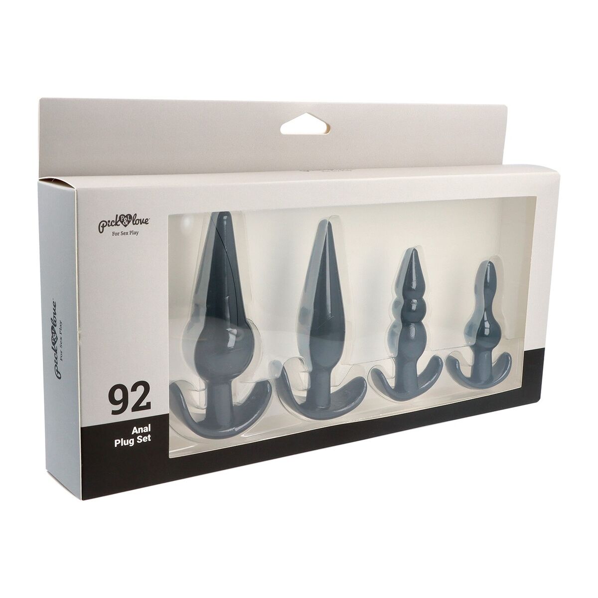 Plug Anal Pick&amp;Love Nº 92 Negru 4 Piese, 5, roseregalo.com