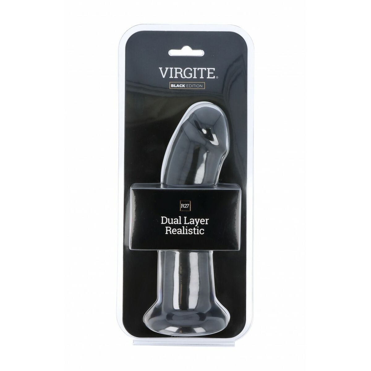 Dildo realist Virgite R27 Negru 21 cm, 2, roseregalo.com