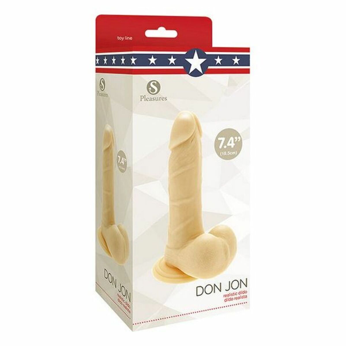 Dildo realist S Pleasures Don Jon PVC Ø 4,5 cm (15 cm), 2, roseregalo.com
