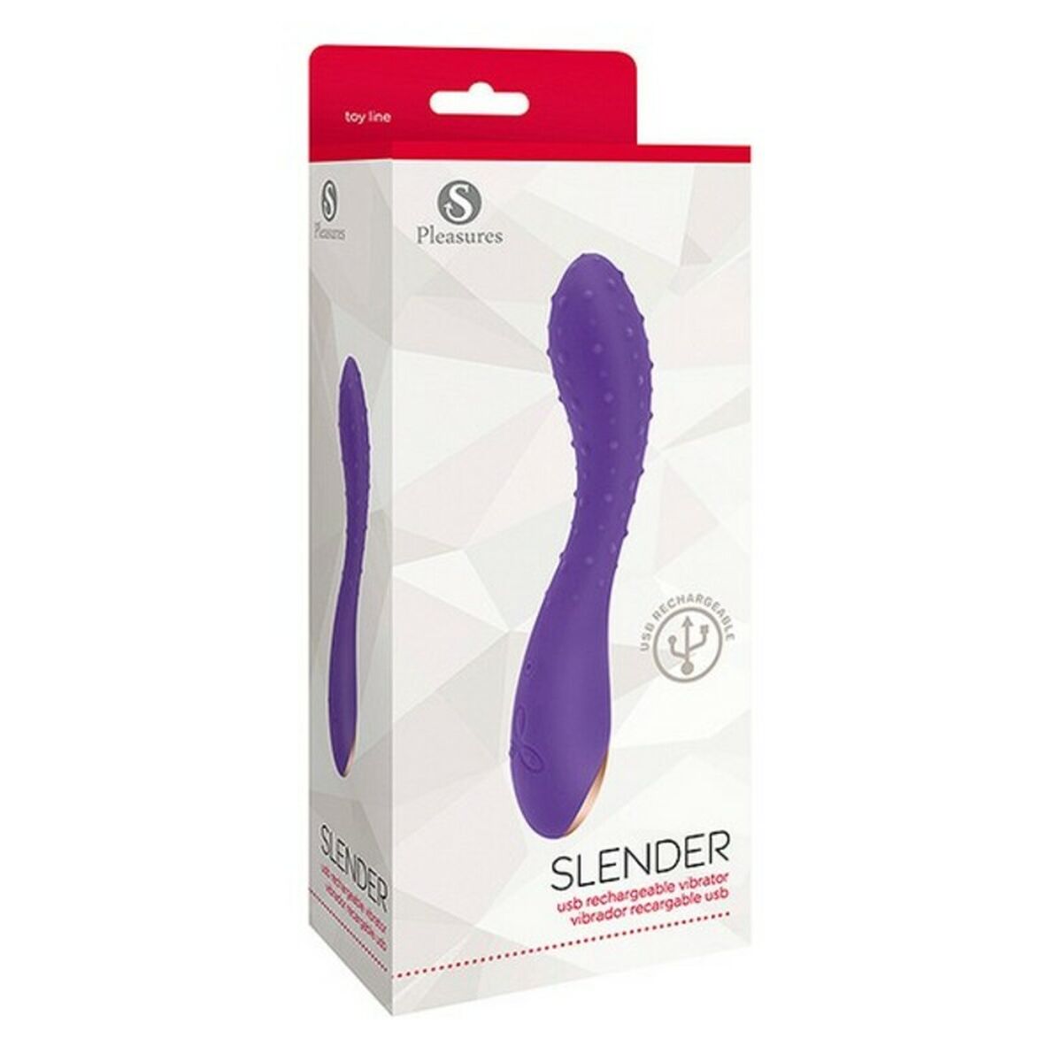 Vibrator zona G S Pleasures Slender Purpuriu, 2, roseregalo.com