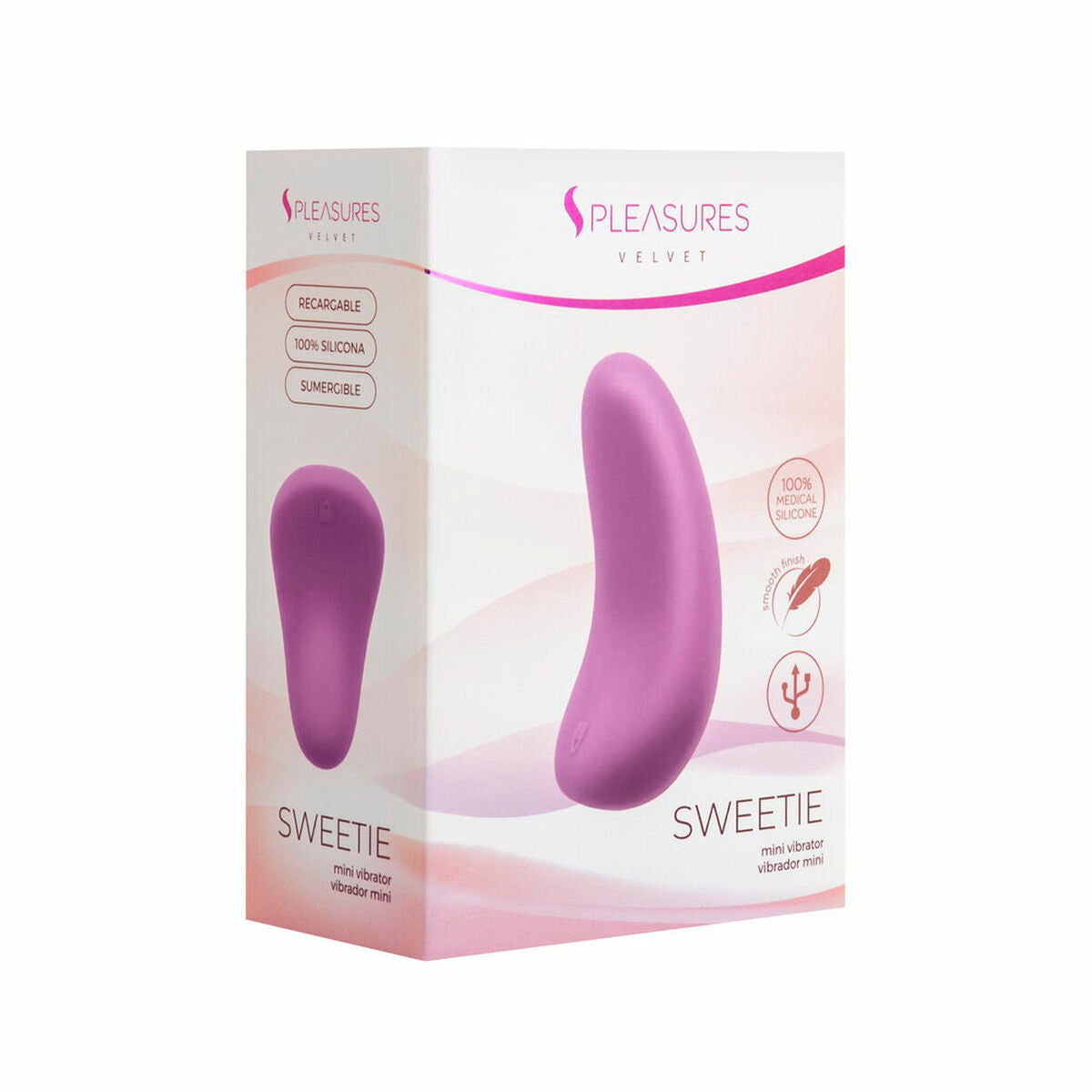 Mini Vibrador S Pleasures Velvet Liliachiu, 2, roseregalo.com