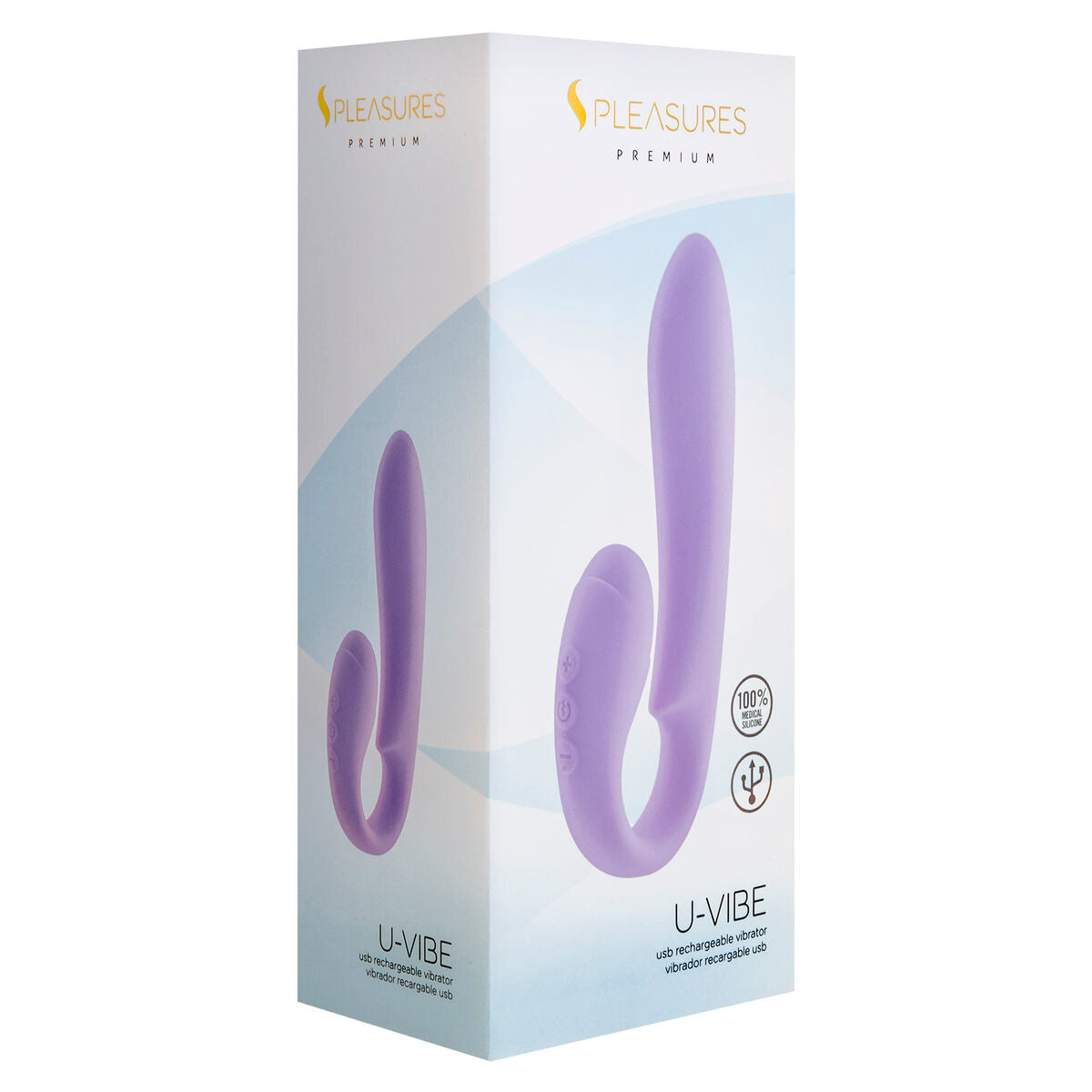 Dual Stimulation Vibrator S Pleasures Lavandă, 2, roseregalo.com