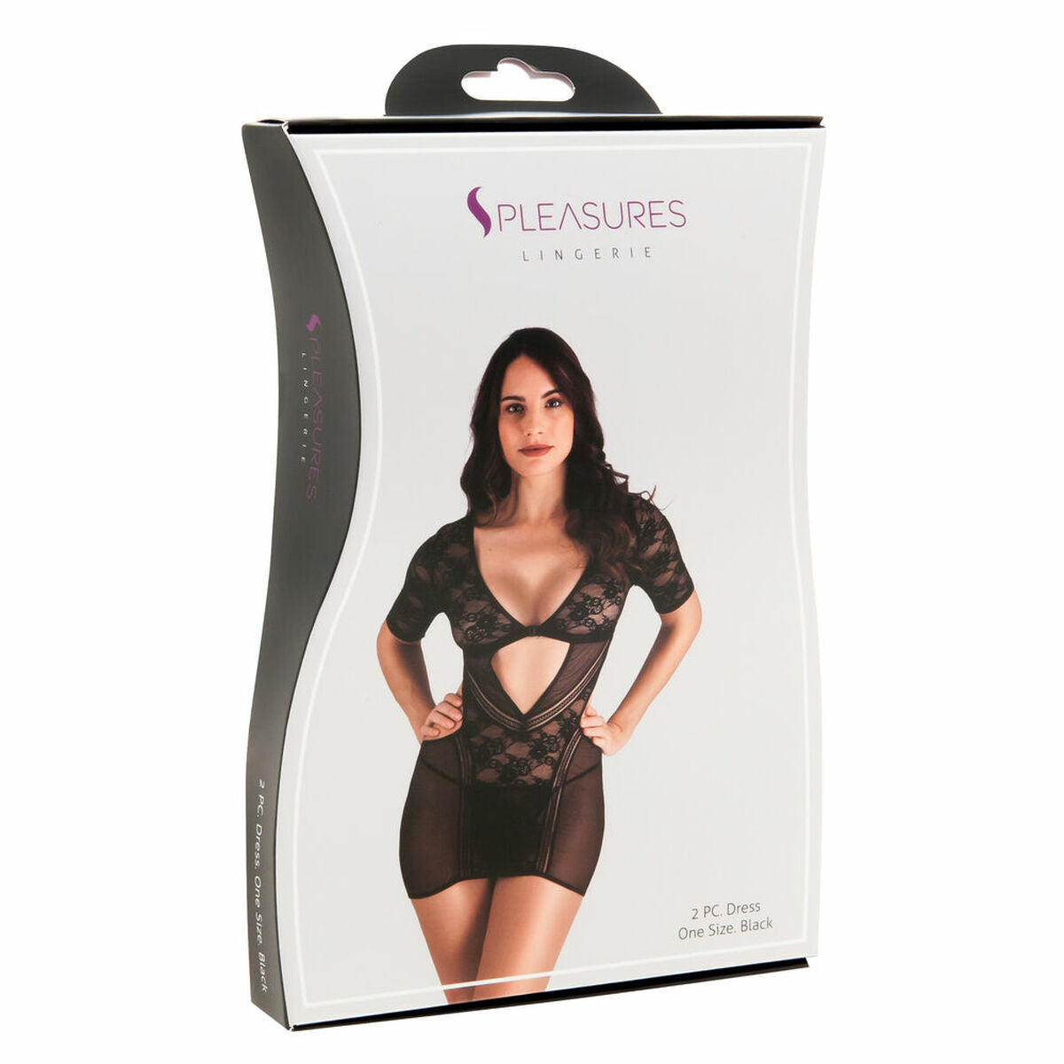 Rochie S Pleasures Negru (Mărime unică), 1, roseregalo.com