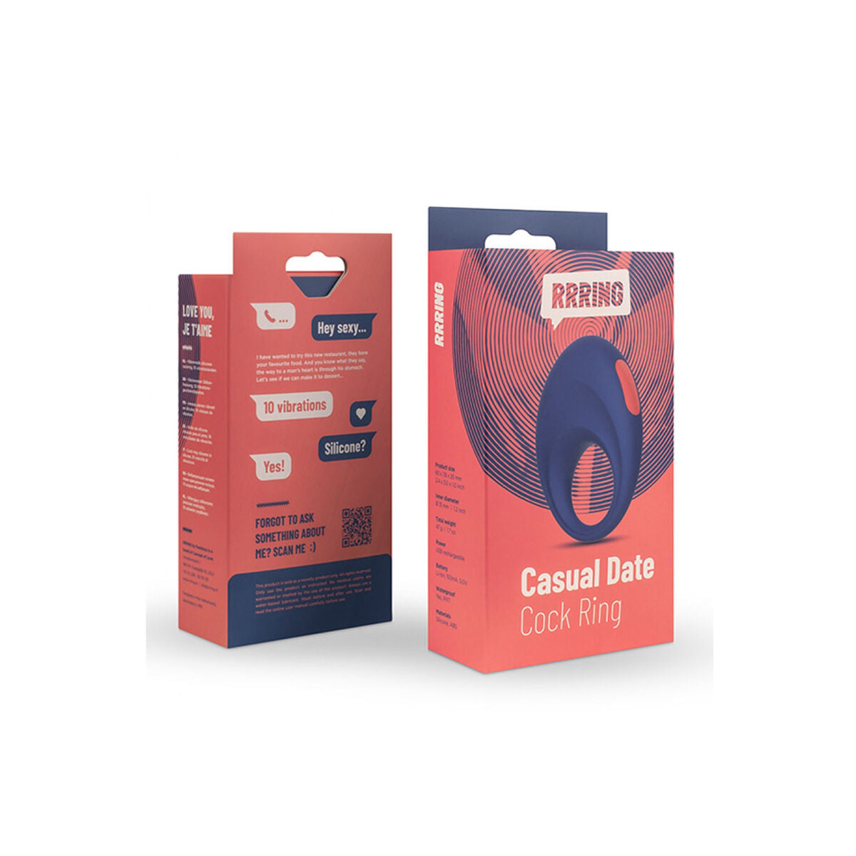 Pachet Inel Penis FeelzToys RRRING Casual Date Vibrator (31 mm), 2, roseregalo.com