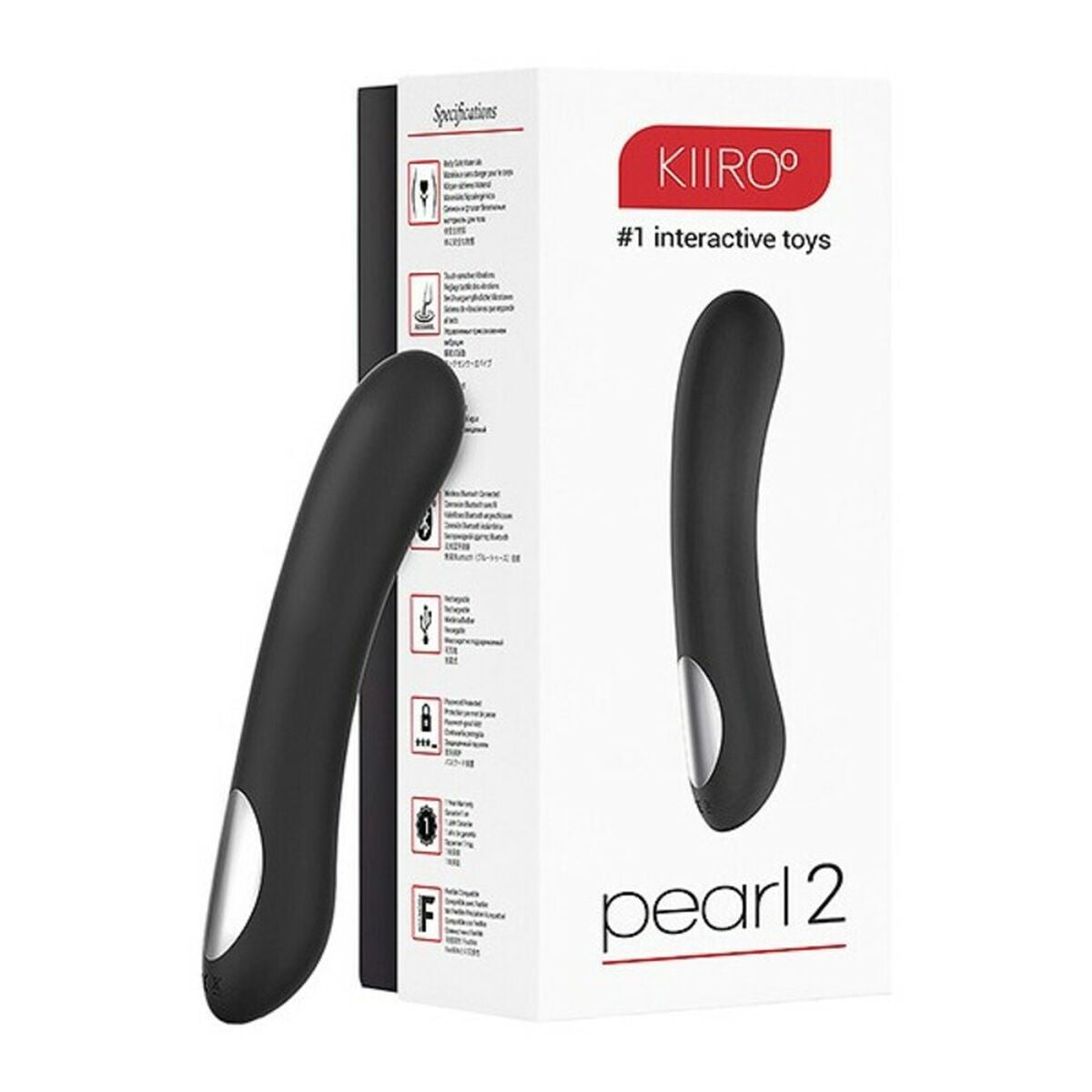 Vibrator zona G Kiiroo Teledildonic Pearl Negru, 4, roseregalo.com