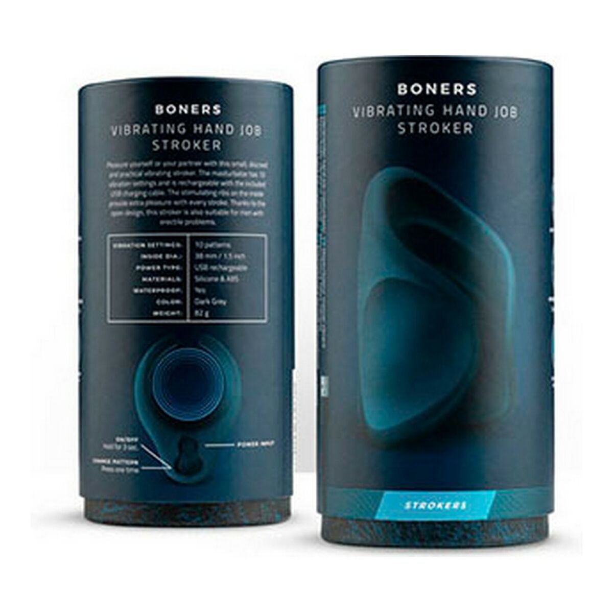 Masturbator Boners Negru Gri închis, 5, roseregalo.com