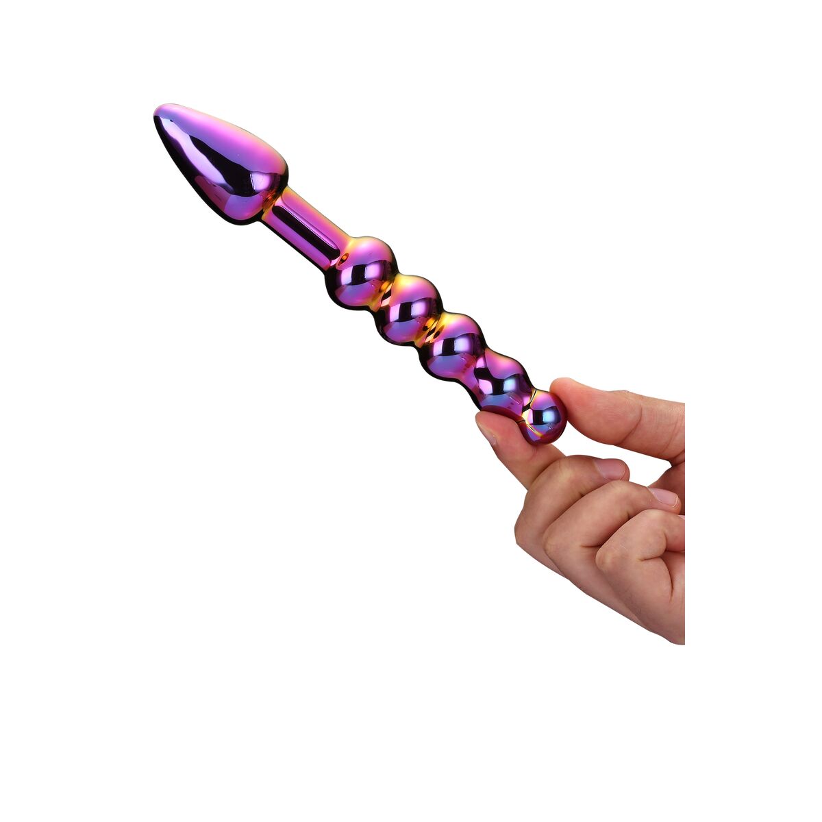 Dildo Clasic Dong Dream Toys Glamour Glass Multicolor Ø 3 cm, 4, roseregalo.com