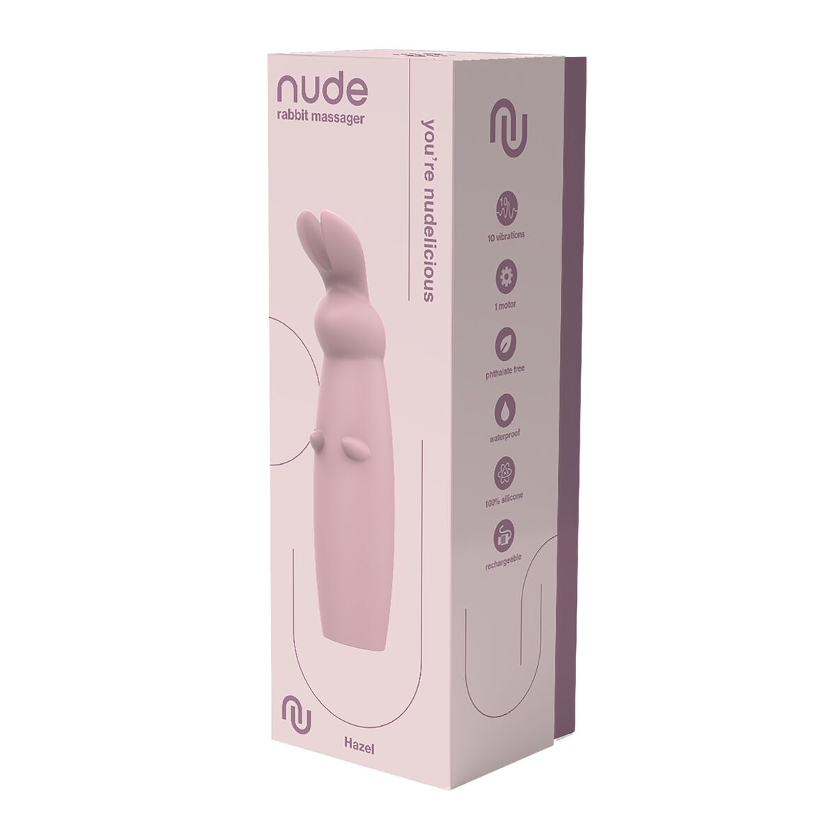 Mini Vibrador Dream Toys Nude Hazel Rabbit, 3, roseregalo.com