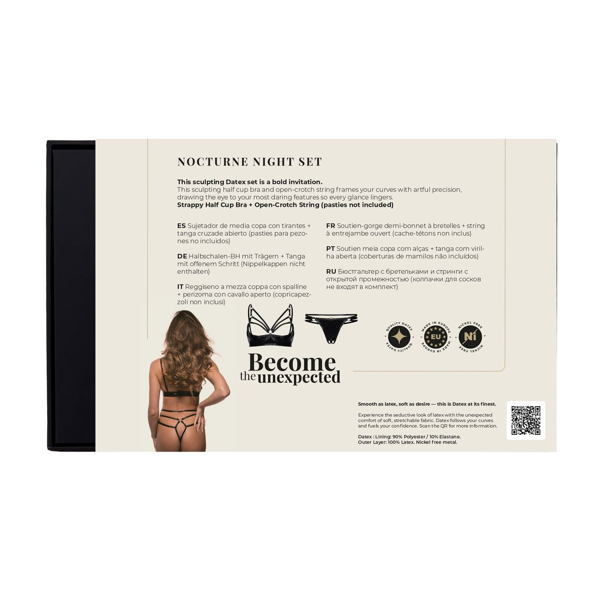 Compleu de lenjerie Guilty Pleasure Negru 2 Piese (XL), 3, roseregalo.com