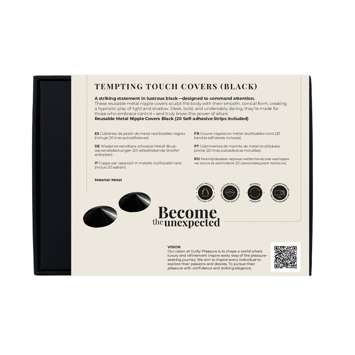 Căptușeli Guilty Pleasure Negru Mărime unică, 8, roseregalo.com