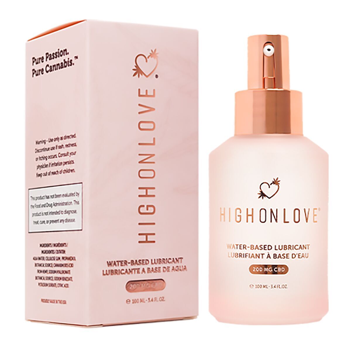 Lubrifiant High on Love 100 ml Sin aroma 1 Piese, 1, roseregalo.com