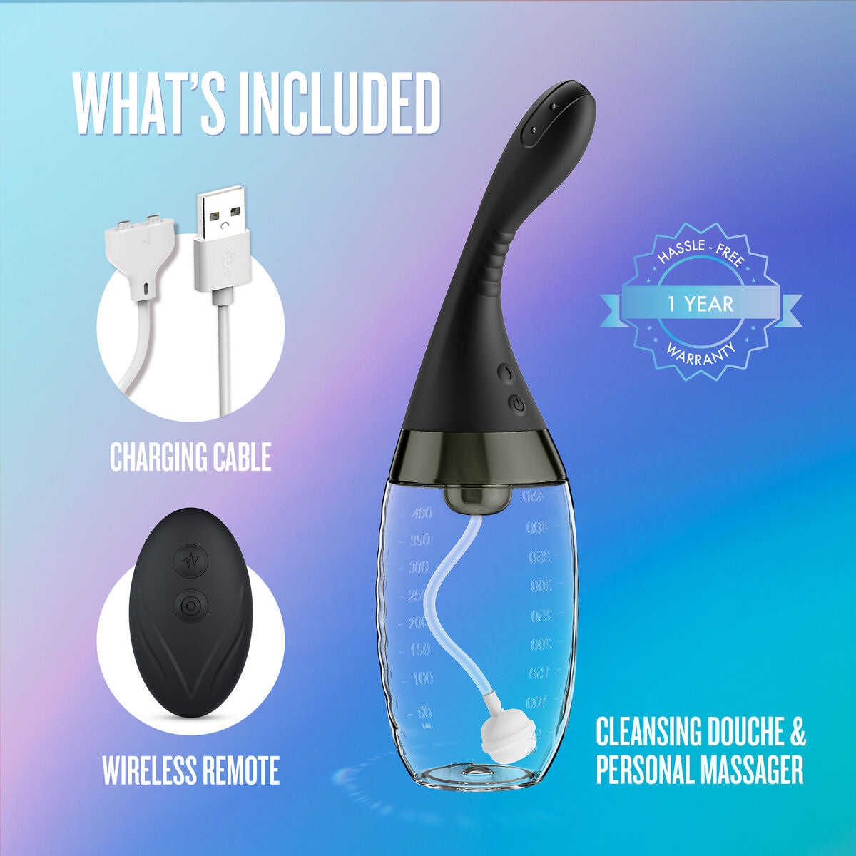 Clismă Blush Anal Adventures Negru, 7, roseregalo.com